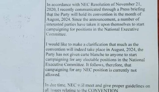 MCP to hold convention in August next year