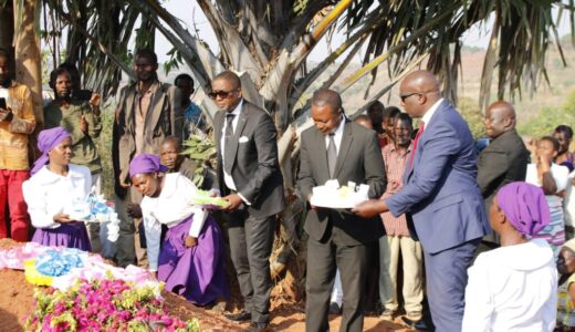 Dr Kabambe mourns T/A Changata, attends funeral service (pictorial focus)