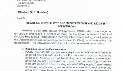 DoDMA responds to CDEDI, As Stakeholders doubt its approach in recovery plan