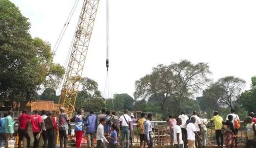 Lilongwe bridge construction work caught people’s attention