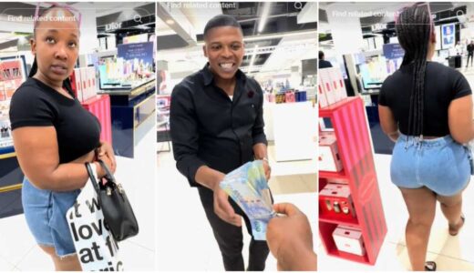 Man Approaches Curvy Lady, She Snubs Him, He Blesses Another Person With Cash (See Photos)