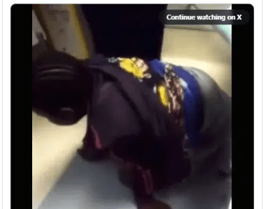 A Lady Faked Pregnancy For 9-Months To Collect Money From Boyfriend Caught At The Hospital (Watch Video)