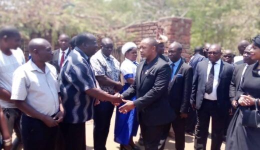 Chilima captured attending late Shpherdess Kuyama’s funeral in Ntcheu