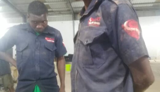 Security Guard hacked by unknown thieves at BM Sofa fashions and Designs in Lilongwe