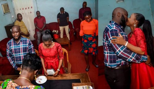 “Wedding is not expensive, don’t try to impress your village people” – Lady says as she shares photos from her simple wedding