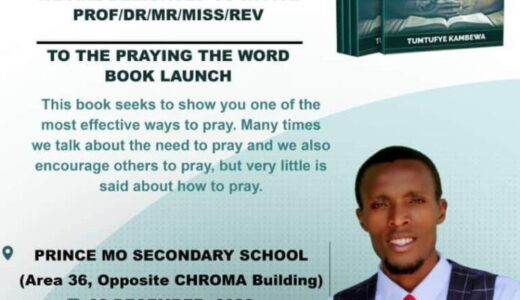 Pastor Tuntufye Kambewa authors ‘Praying the Word’