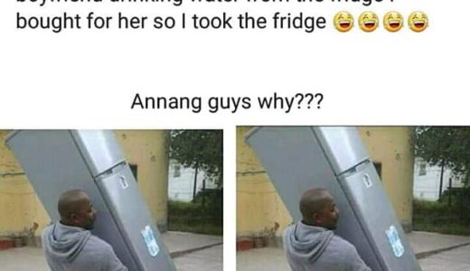Man takes back fridge he bought for his girlfriend (see photos)