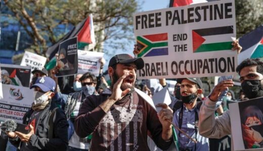 “Free Palestine, respect human rights”