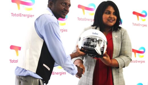 Total Energies distributes helmets to Kabaza operators