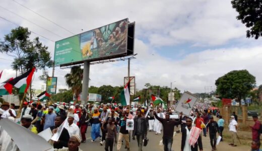 Malawians in solidarity march in support of Palestine, asks Chakwera to call off plans to open embassy in Jerusalem