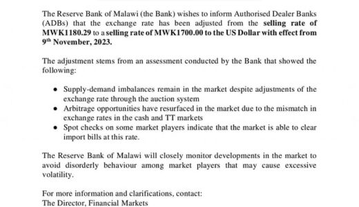 RBM devalues kwacha by 44 percent