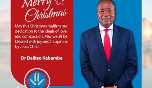 DPP’ presidential aspirant Dr. Kabambe sends Christmas message to Malawians