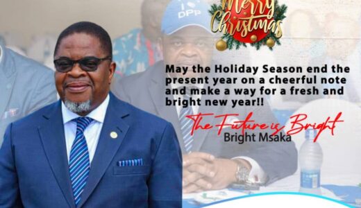 DPP presidential aspirant Bright Msaka wishes Malawians Brighter Year ahead