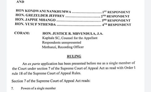 Breaking News: Supreme Court rebuffs Mutharika’s camp on changing convention dates