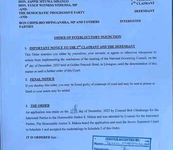 Court blocks Jeffrey wa Jeffrey from hold DPP convention