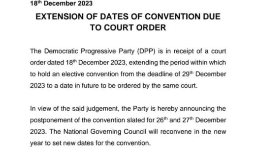 DPP postpones elective conference
