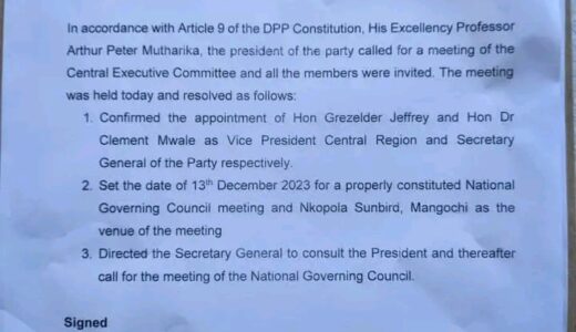 ROAD TO 2025: APM camp ‘confirms’ Grezelder Jeffrey as DPP Veep