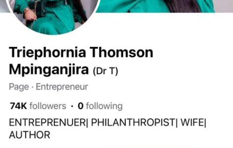OOPS!TRIEPHORNIA MPINGANJIRA’S FACEBOOK PAGE HACKED…please ignore any post