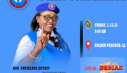 DPP Secretary General Grezelder Jeffrey to address Malawians