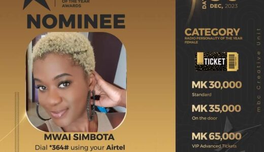 MWAI SIMBOTA HITS HEADLINES AGAIN: Nominated for best Female Radio Personality Award