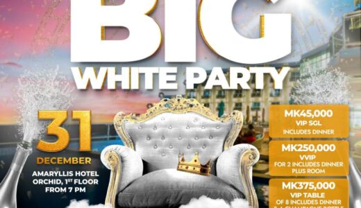 Amaryllis Hotel to Host Malawi’s ‘Biggest’ White Party on December 31