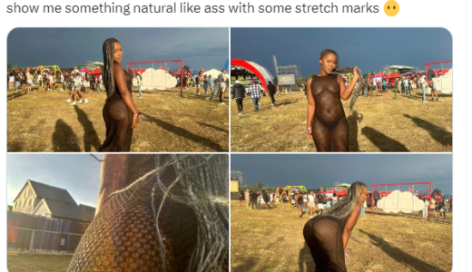 Lady Leaves Men Salivating After Attending An Event While Wearing A See-Through Dress, Sparks The Internet (Watch Video)