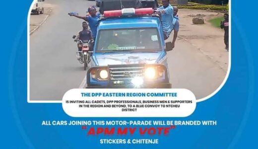 APM MY VOTE: DPP takes blue motor parade to Ntcheu