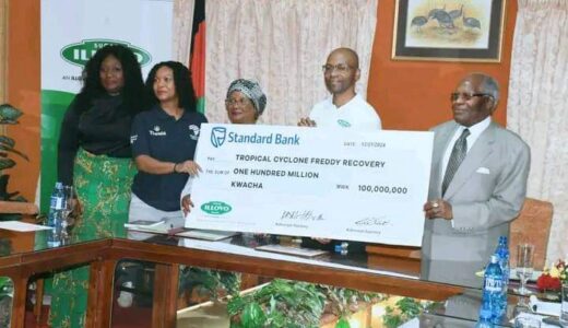 Illovo donates K100 million towards construction of houses for Cyclone Freddy Survivors