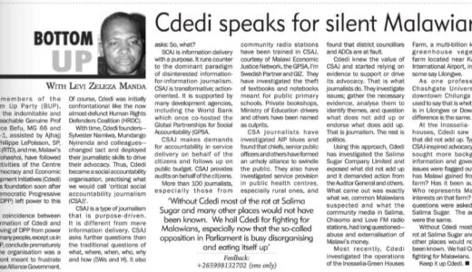Columnist, media trainer hails CDEDI for its critical advocacy approach