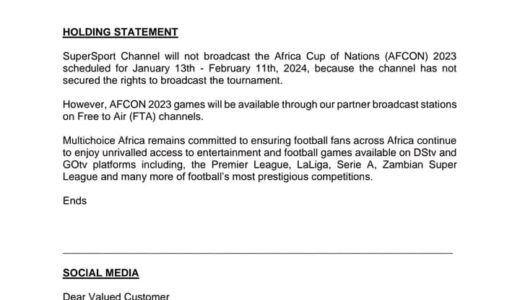 Multichoice Africa says no AFCON games on SuperSport