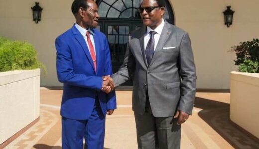 Chakwera hosts his Primary School Headteacher Michael Chatsunda Banda