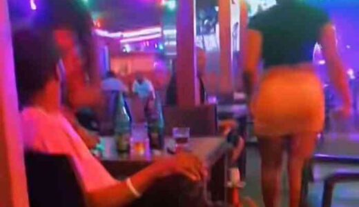 Drama as wife catches husband with side chic after two weeks away from home (See Photos)