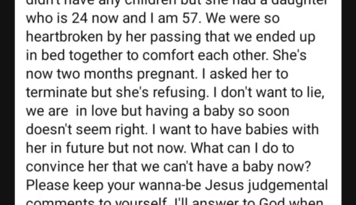 57-year-old man cries out as 24-year-old stepdaughter gets pregnant for him 4 months after his wife’s death