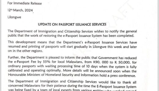 Govt reduces passport fees, printing to resume this week