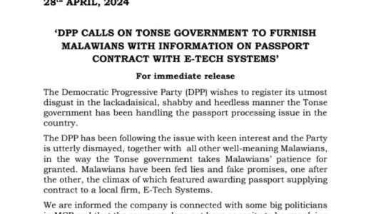 DPP demands transparency in passport supplying contract