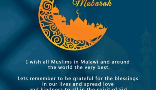 EID MUBARAK! Dr Kabambe wishes all Muslims the very best…Let’s spread love and kindness