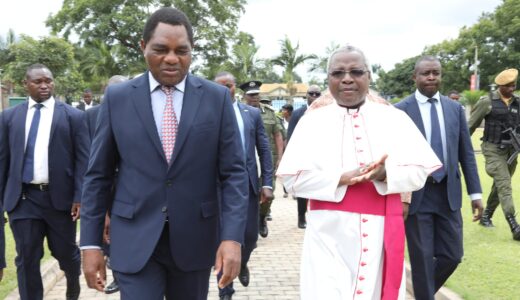 Zambia President Hakainde Hichilema spotted attending catholic mass (see photos)