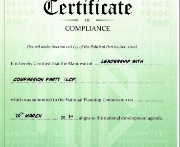 LCP receives it’s MW2063 manifesto Compliance Certificate