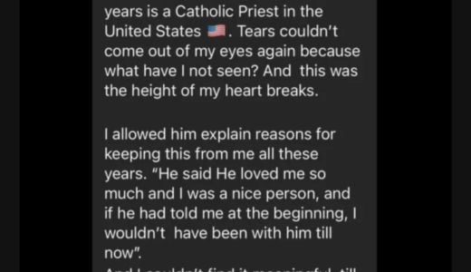 ”I found out that my boyfriend of 3 years is a catholic priests” – Woman cries out